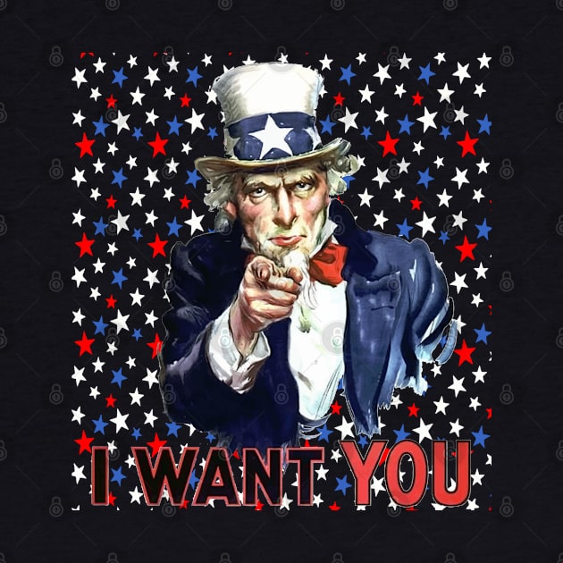 I Want You With Star Pattern Background by taiche